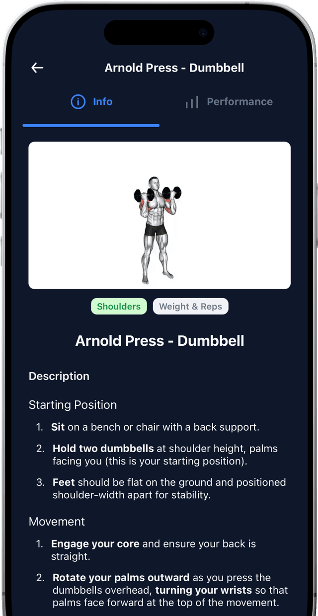 PRZone dark mode interface for eye-friendly workout tracking